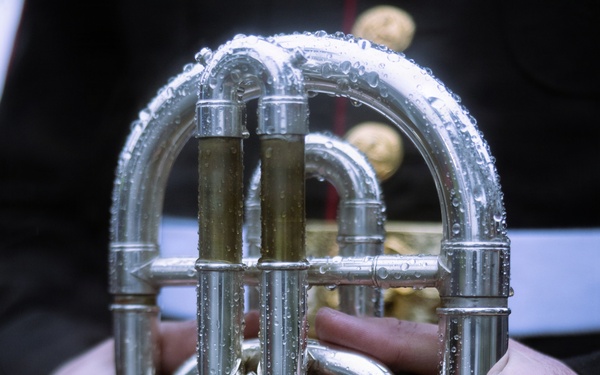 West Coast Composite Band performs at the 2025 Rose Parade