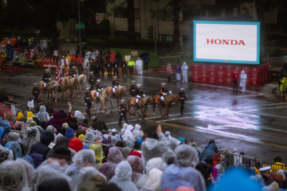 West Coast Composite Band performs at the 2025 Rose Parade