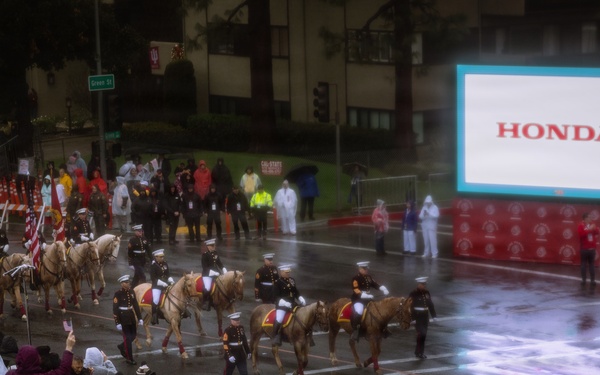 West Coast Composite Band performs at the 2025 Rose Parade