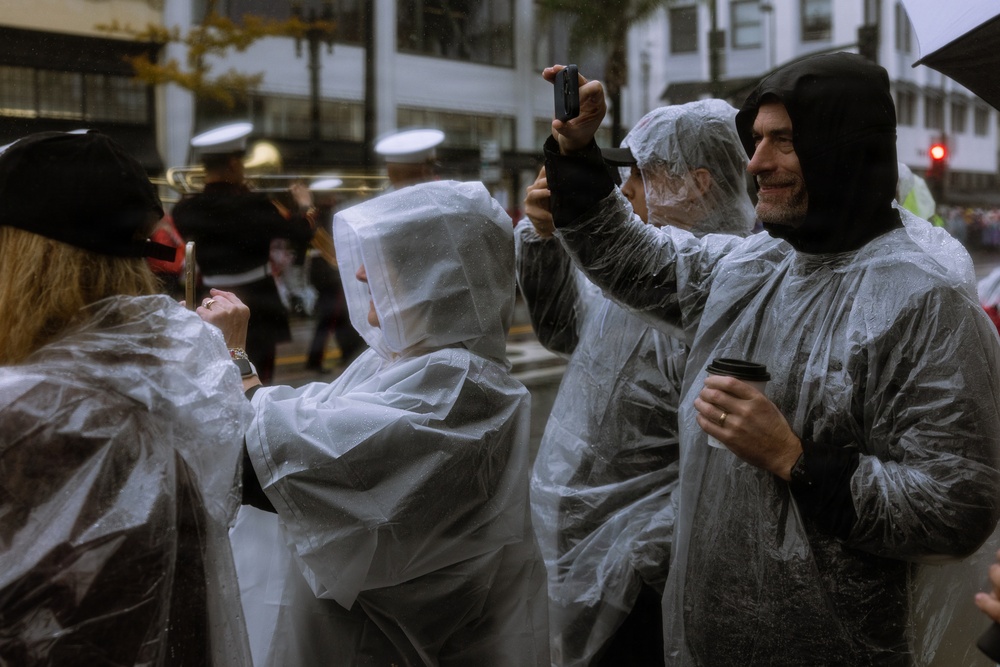 West Coast Composite Band performs at the 2025 Rose Parade