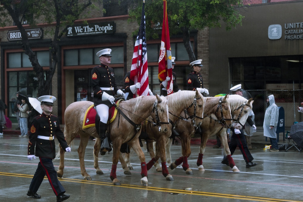 West Coast Composite Band performs at the 2025 Rose Parade
