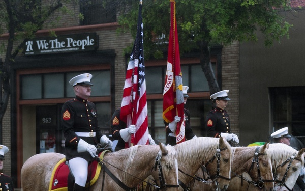 West Coast Composite Band performs at the 2025 Rose Parade