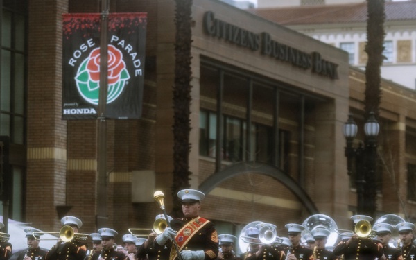 West Coast Composite Band performs at the 2025 Rose Parade