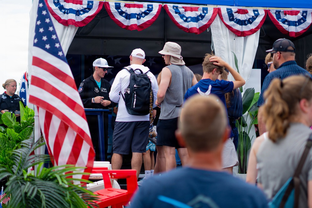 F-22 Raptor Aerial Demonstration Team performs at EAA Air Venture Oshkosh 2025