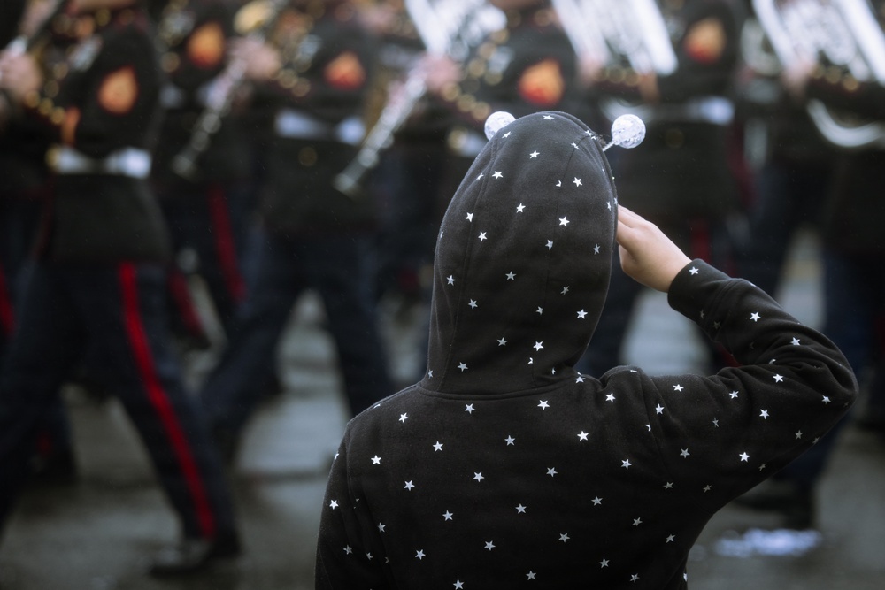 West Coast Composite Band performs at the 2025 Rose Parade