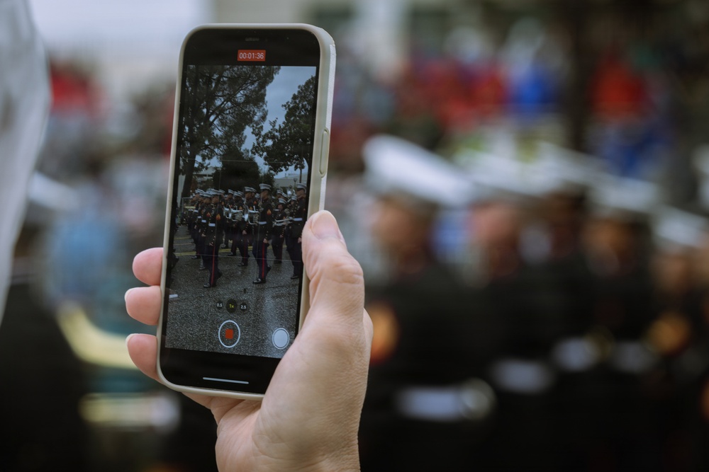 West Coast Composite Band performs at the 2025 Rose Parade