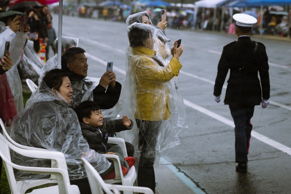 West Coast Composite Band performs at the 2025 Rose Parade