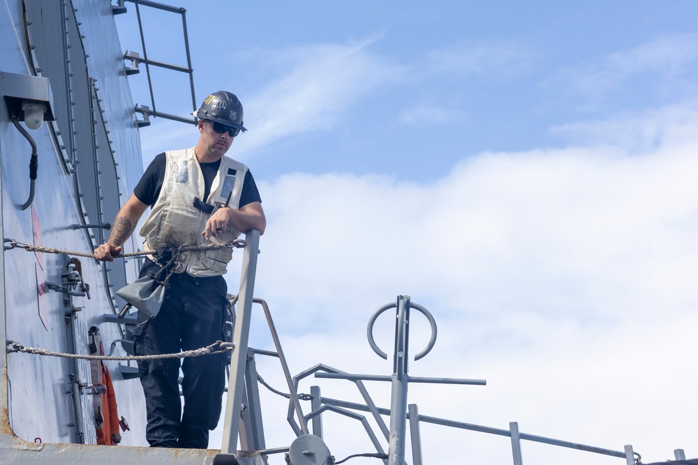 USS Stockdale conducts routine operations