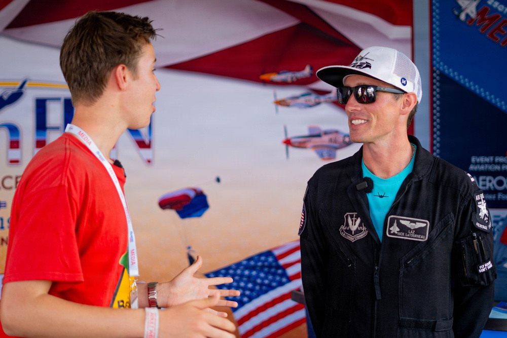 F-22 Raptor Aerial Demonstration Team performs at EAA Air Venture Oshkosh 2025