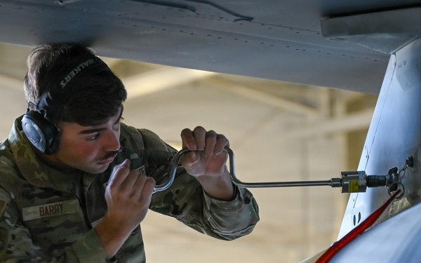 849th Aircraft Maintenance Squadron Airmen Load Weapons onto F-16 Fighting Falcons During Monthly Training