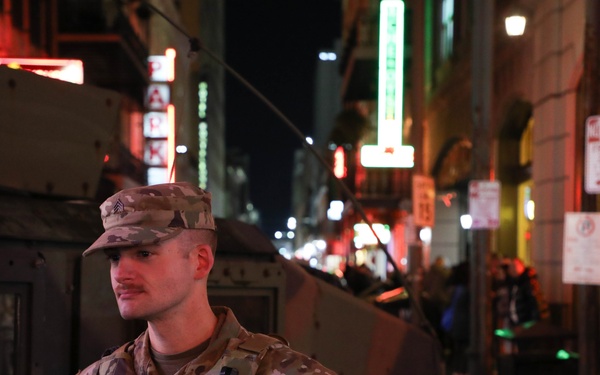 La. Guard supports law enforcement during New Year’s and Sugar Bowl