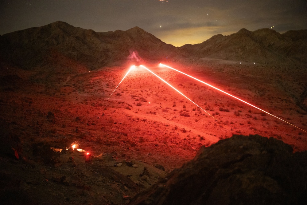2nd Bn., 4th Marines conduct night live-fire range during SLTE