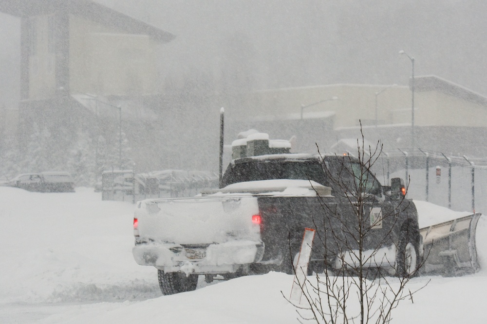 Snow removal on JBER