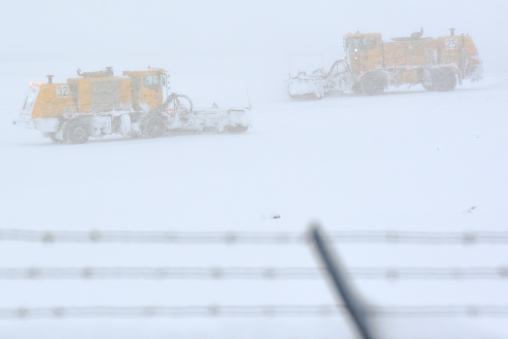 Snow removal on JBER