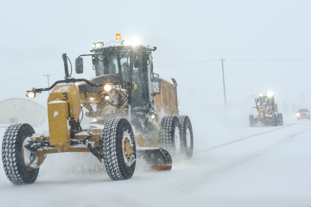 Snow removal on JBER
