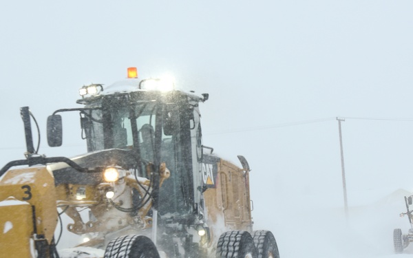 Snow removal on JBER