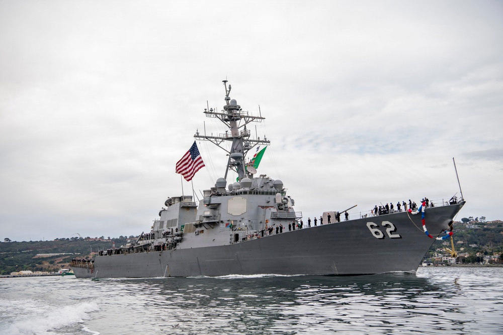 USS Fitzgerald Returns to Homeport Following Seven-Month Deployment