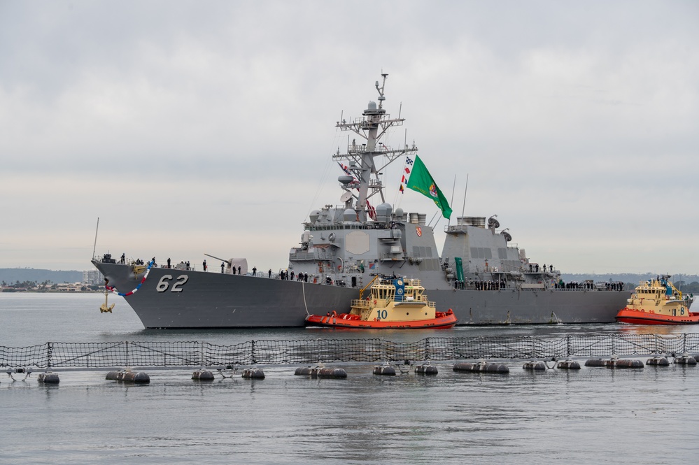 USS Fitzgerald (DDG 62) Returns to Homeport