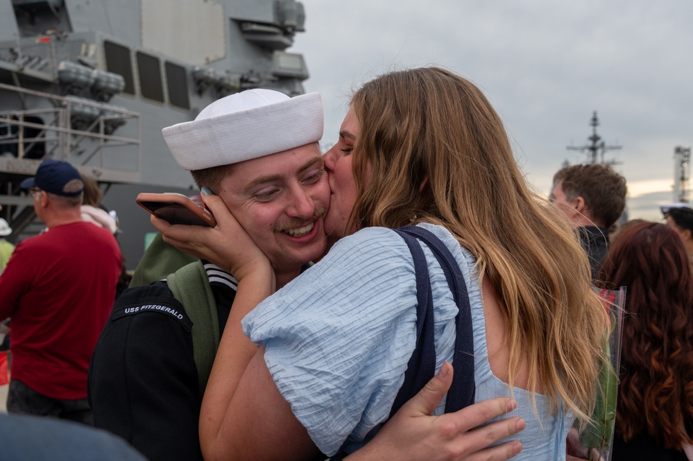 USS Fitzgerald (DDG 62) Returns to Homeport