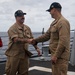 Frank E. Petersen Jr. conducts reenlistment ceremony