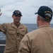 Frank E. Petersen Jr. conducts reenlistment ceremony