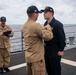 Frank E. Petersen Jr. conducts promotion ceremony