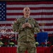 Commanding General (Interim) of the D.C. National Guard delivers remarks during a holiday luncheon