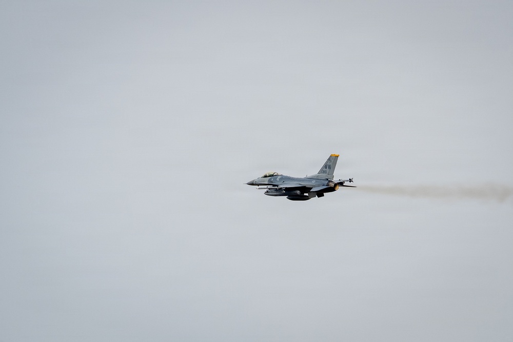 Misawa F-16 Takes Off for Exercise Pacific Rooster