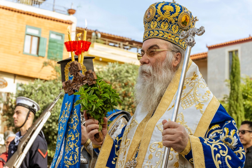 NSA Souda Bay Joins Host Nation in Celebrating Epiphany Day