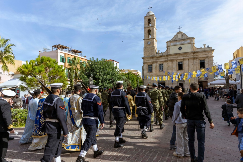 NSA Souda Bay Joins Host Nation in Celebrating Epiphany Day