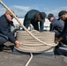 USS Mitscher (DDG 57) Sailors conduct sea and anchor
