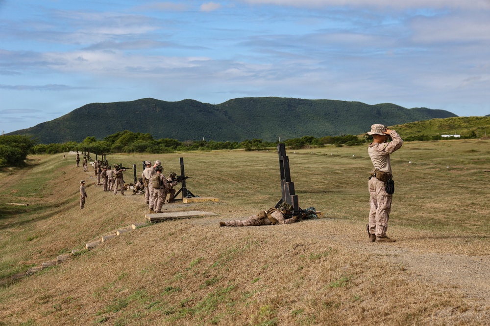 22nd MEU(SOC) | Long Bay Range in Camp Santiago During Deployment