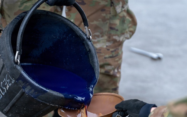 KC-135 oil extraction