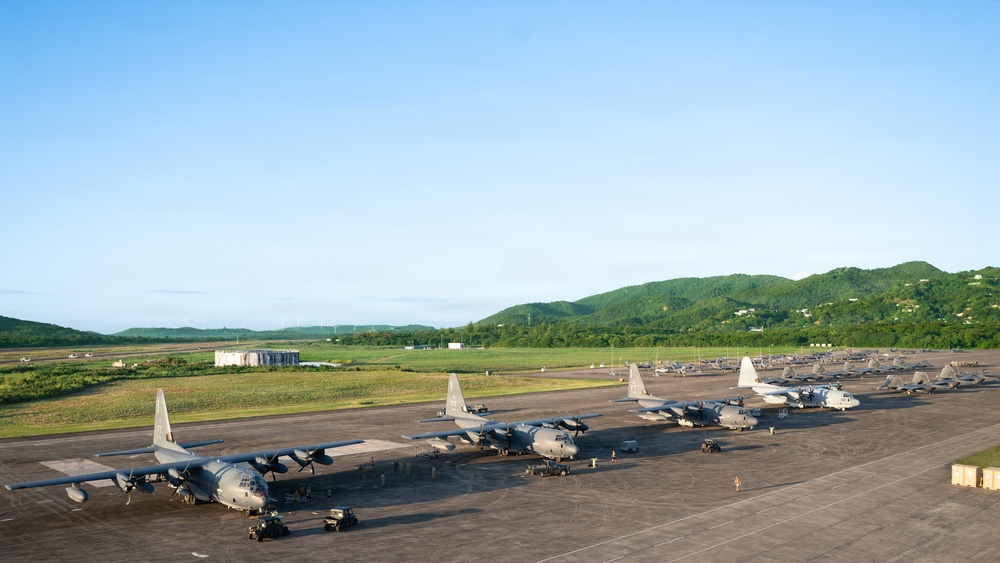 U.S. military aircraft return following actions in Venezuela