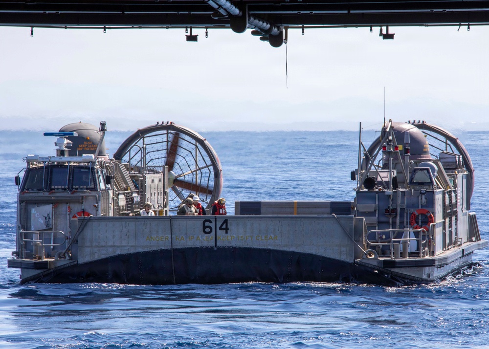 Makin Island Conducts Well Deck Operations