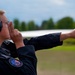 F-22 Raptor Aerial Demonstration Team performs at Air Show London Skydrive 2025