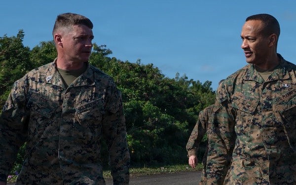 The commanding general of II Marine Expeditionary Force visits Puerto Rico
