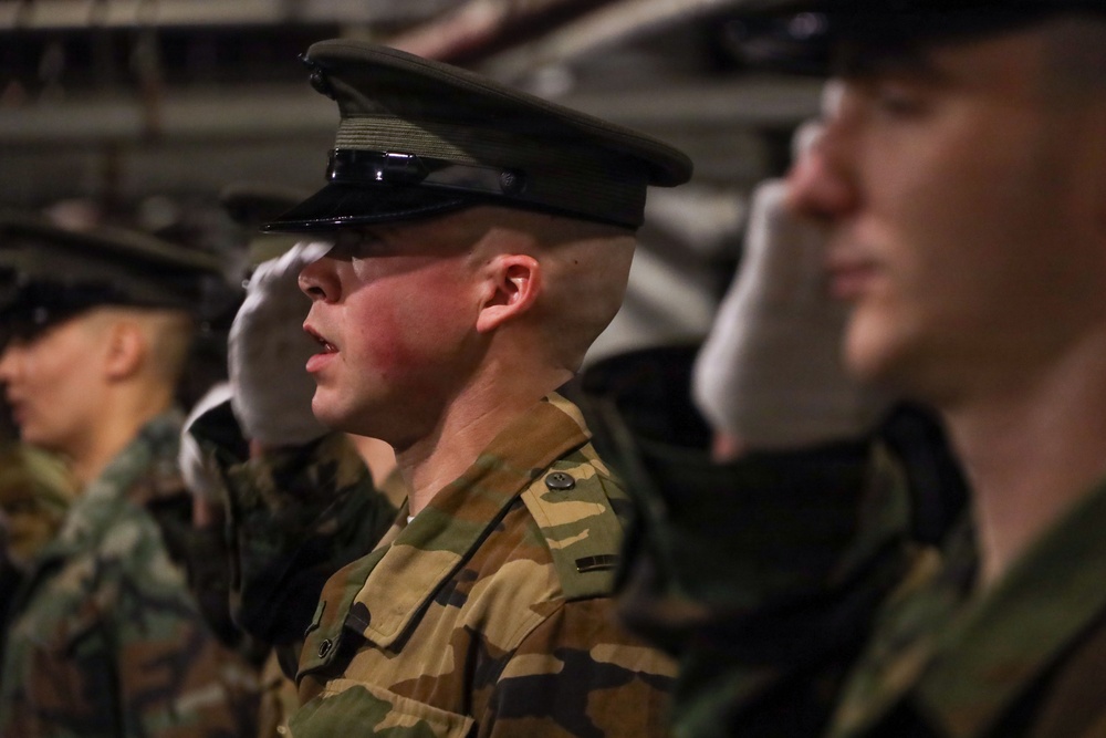 MBW Marines Begin Sword Ceremonial Drill School
