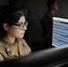 Space Force Guardian assigned to Space Delta 5 monitors a computer workstation.