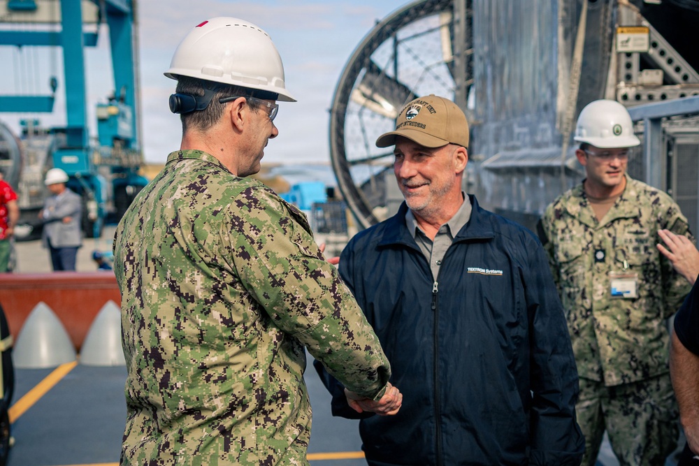 U.S. Marines and Sailors Visit Textron System Facilities