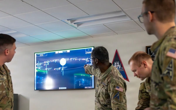 U.S. Space Force Guardians assigned to Space Delta 5 conduct military planning.