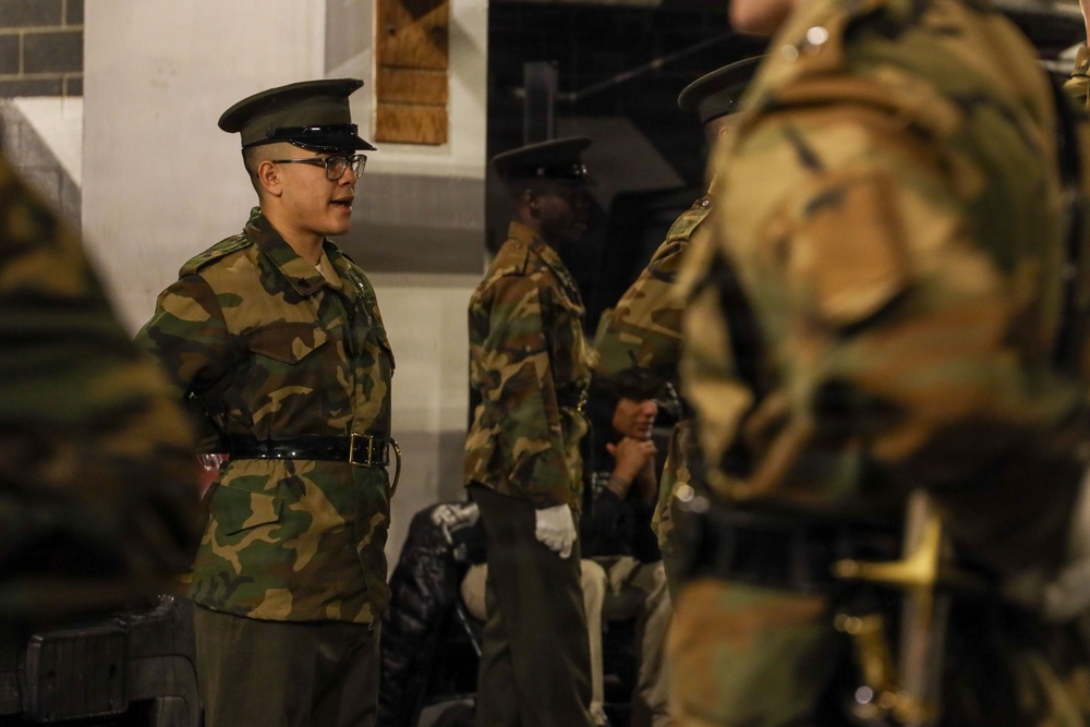MBW Marines Begin Sword Ceremonial Drill School