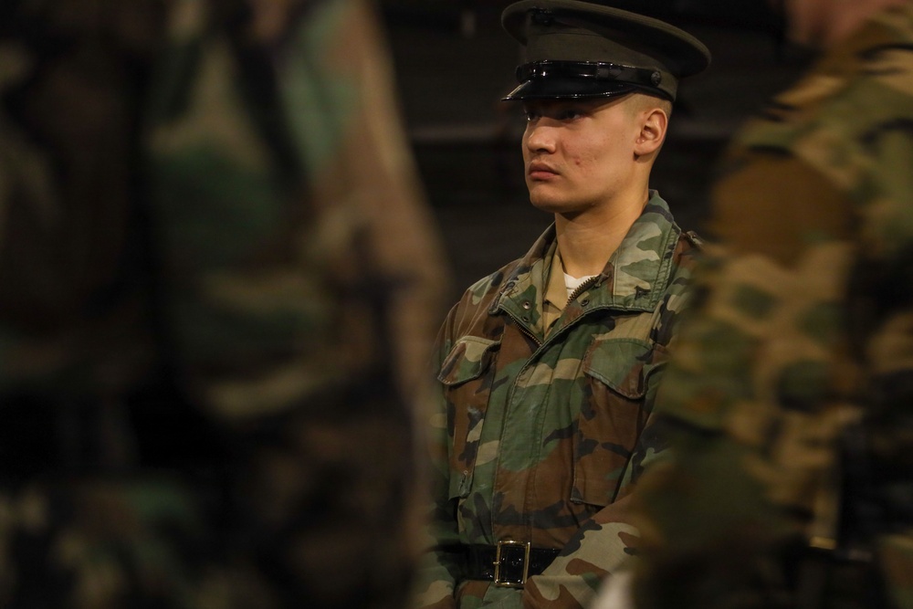 MBW Marines Begin Sword Ceremonial Drill School