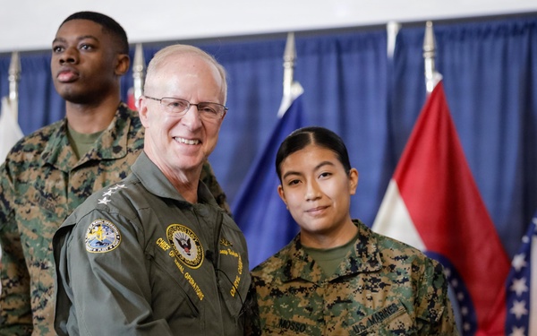 Chief of Naval Operations Adm. Caudle holds All Hands Call onboard Naval Air Station Pensacola