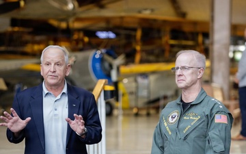 Chief of Naval Operations Adm. Caudle holds All Hands Call onboard Naval Air Station Pensacola