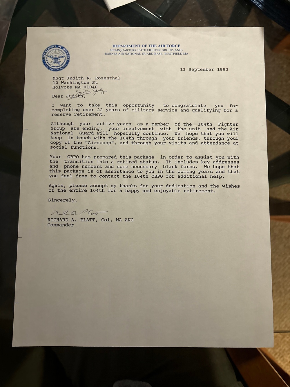 104th’s Own ‘Flying Nun’: History Made