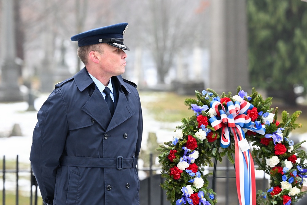 New York Air Guard's 107th Attack Wing helps commemorate 13th U.S. President's birthday