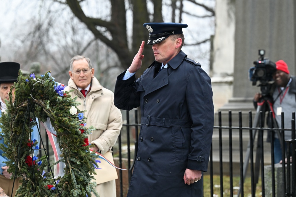 New York Air Guard's 107th Attack Wing helps commemorate 13th U.S. President's birthday