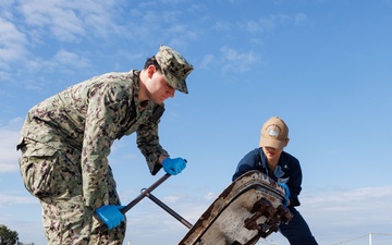 USS Theodore Roosevelt Sailors Conduct Maintenance