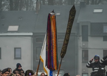 101st Airborne Division Soldiers Participate in the NUTS Parade During Bastogne 81
